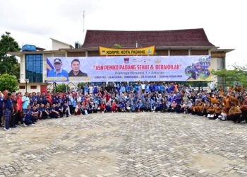 Wawako Ekos Apresiasi Senam Bersama Wujudkan ASN Pemko Padang Hidup Sehat Dan BerAKHLAK