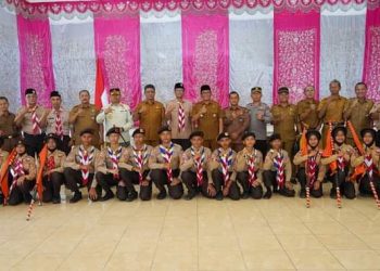Ikuti Lomba Tingkat IV Regu Penggalang, Wako Hendri Septa Lepas Kontingen Pramuka Kota Padang