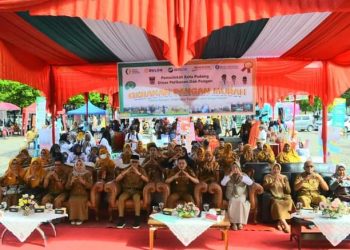 Dukung Program Nasional, Wawako Padang Ekos Albar Ikuti Launching Gerakan Pangan Murah Serentak